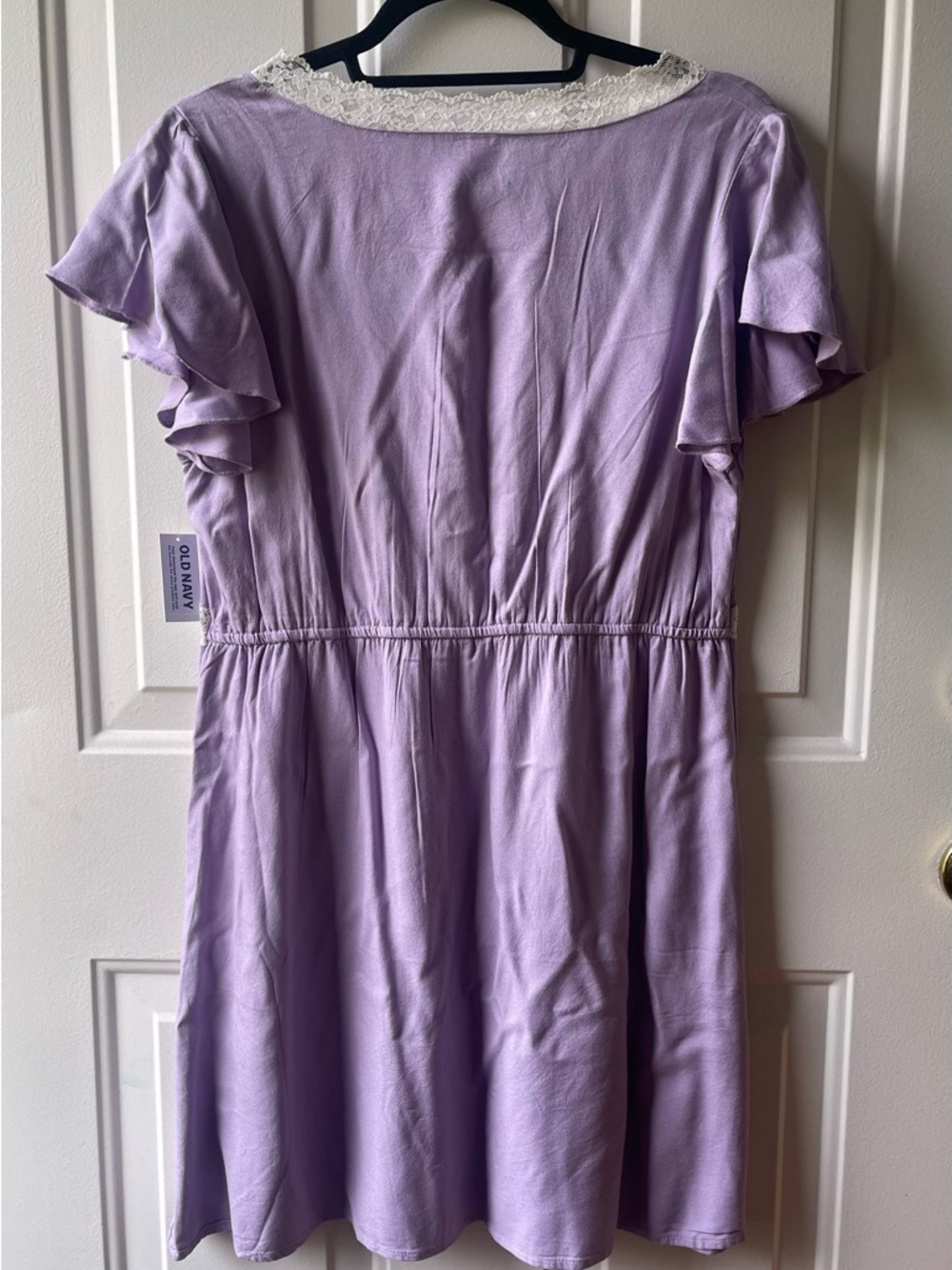 NWT Old Navy Fit & Flare Lace-Trim Mini Dress - Picture 4 of 5